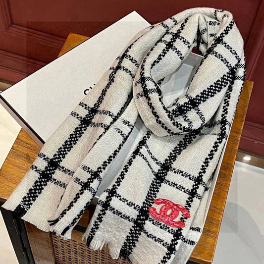 CHANEL 25S SCARF 190 IN CASHMERE 718525 mysite