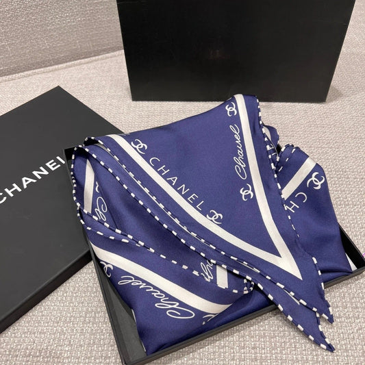 CHANEL 25S SCARF 160 IN SILK 697663 mysite