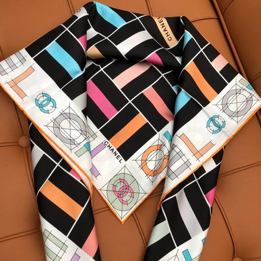 CHANEL 25S SCARF 90 IN SILK 704583 mysite