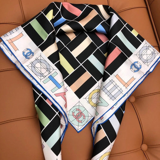 CHANEL 25S SCARF 90 IN SILK 704584 mysite