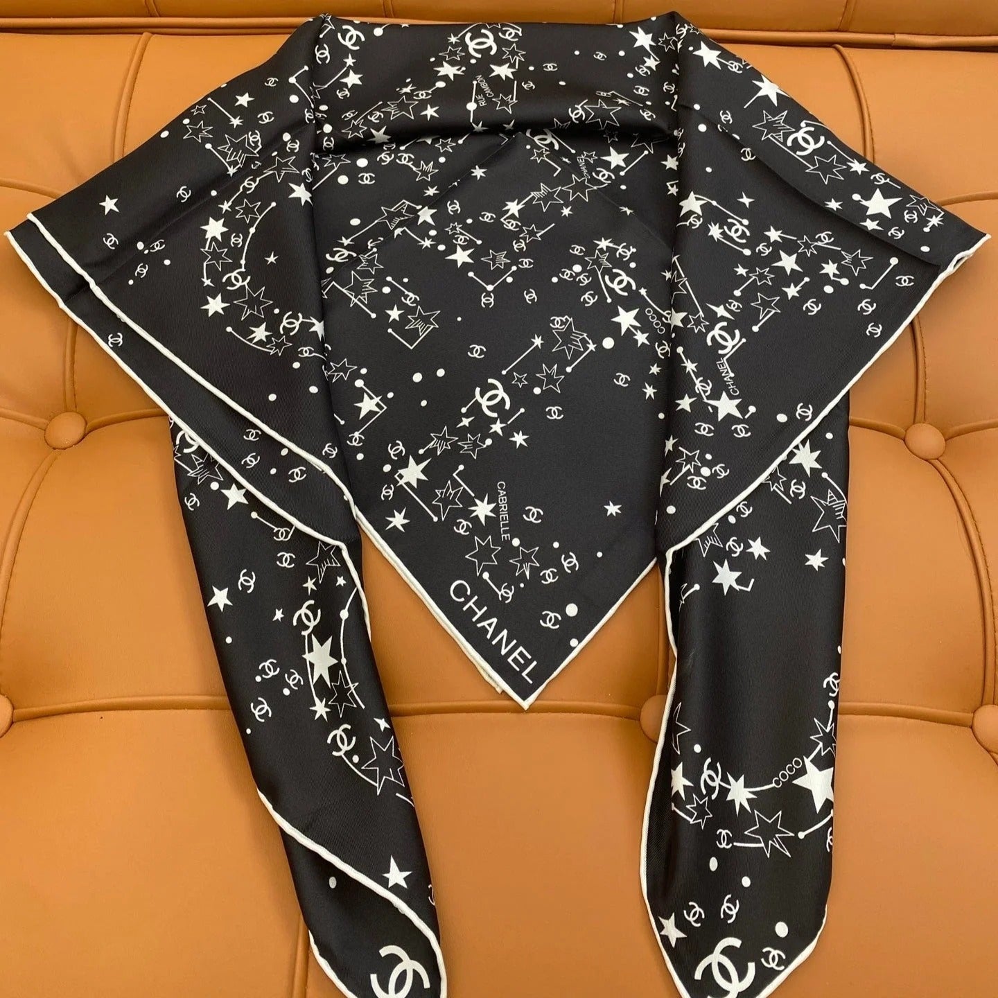 CHANEL 25S SCARF 90 IN SILK 704600 mysite