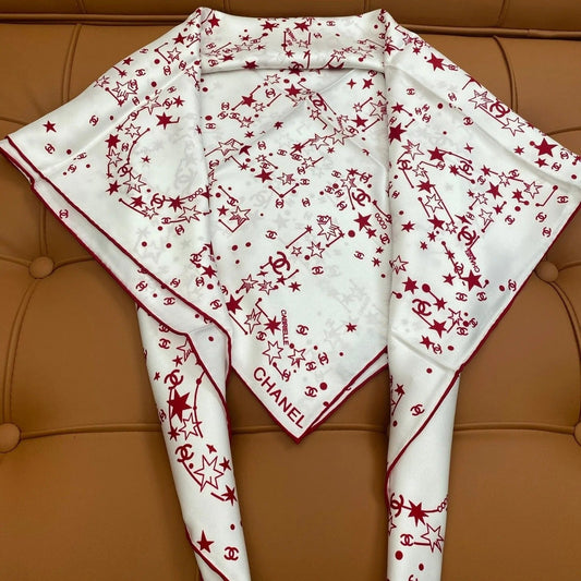 CHANEL 25S SCARF 90 IN SILK 704601 mysite