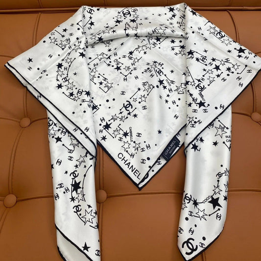 CHANEL 25S SCARF 90 IN SILK 704602 mysite