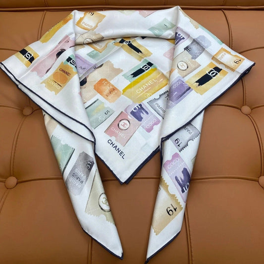CHANEL 25S SCARF 90 IN SILK 703700 mysite
