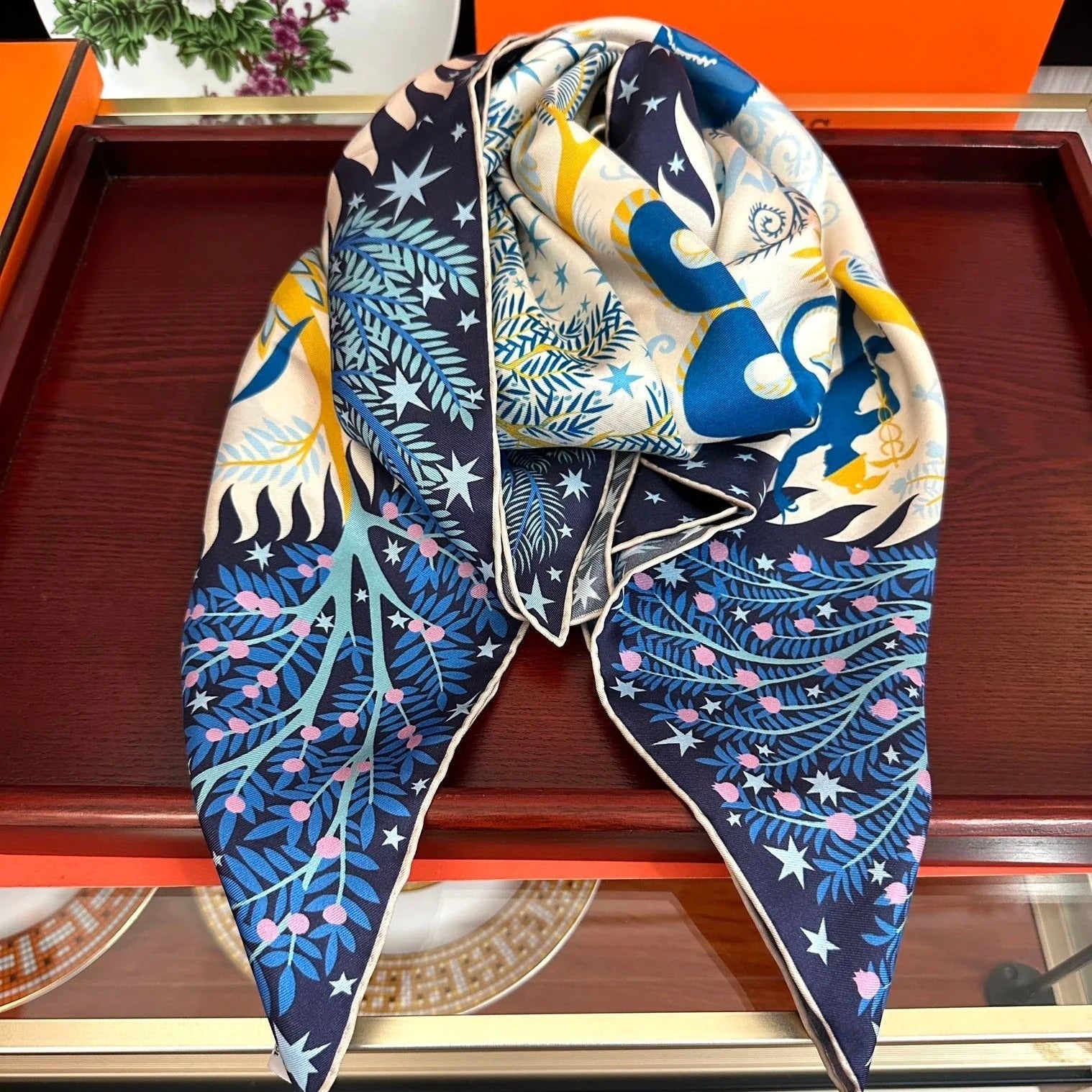 CHANEL 25S SCARF 90 IN SILK 709580 mysite