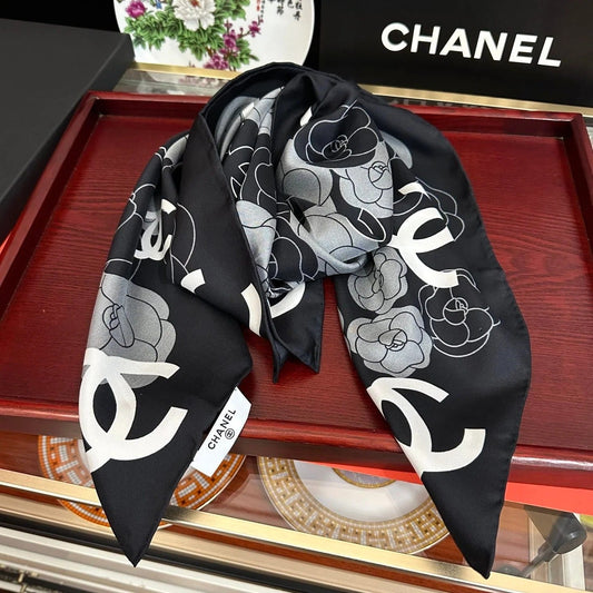 CHANEL 25S SCARF 90 IN SILK 738464 mysite