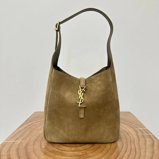 LE 5 À 7 SUPPLE SMALL 22 IN PEANUT BROWN SUEDE mysite