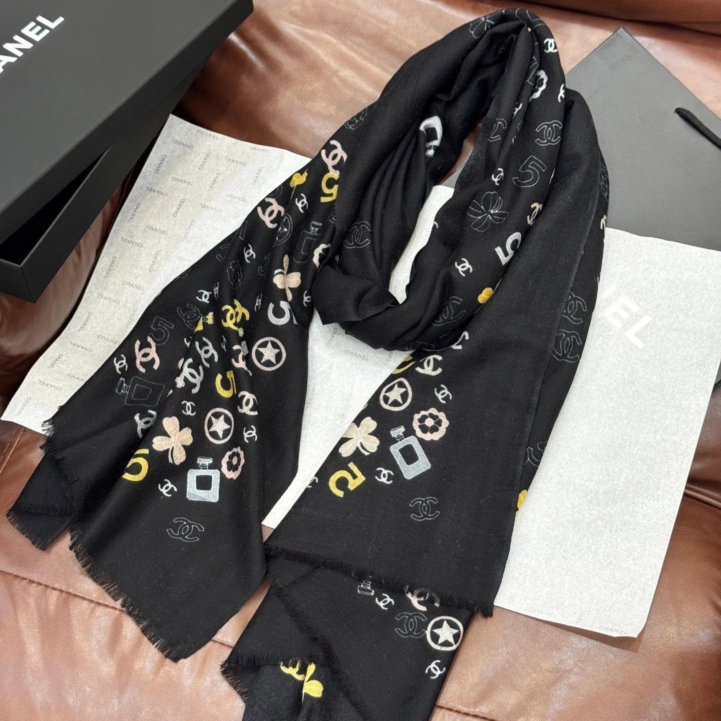 CHANEL 25S SCARF 200 IN CASHMERE 727295 mysite