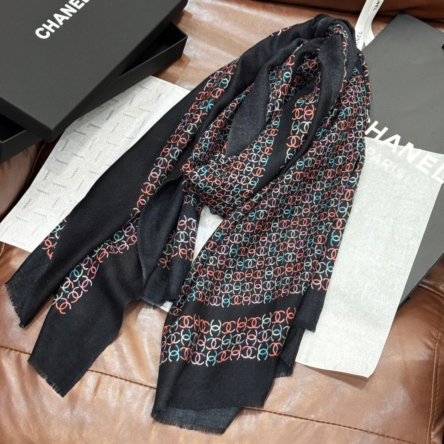 CHANEL 25S SCARF 200 IN CASHMERE 728979 mysite