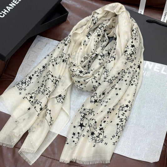 CHANEL 25S SCARF 200 IN CASHMERE 728987 mysite