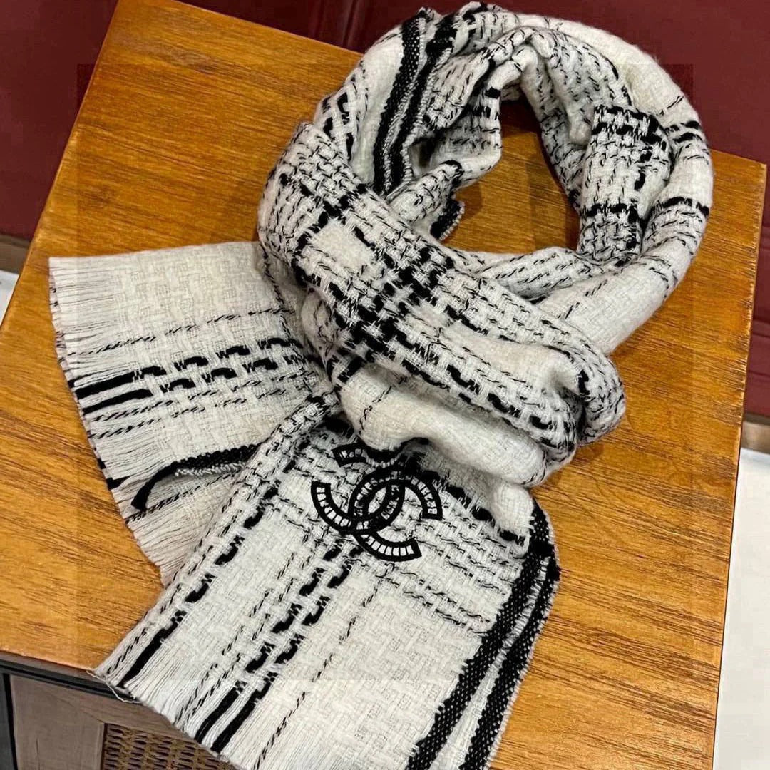 CHANEL 25S SCARF 185 IN CASHMERE 730559 mysite