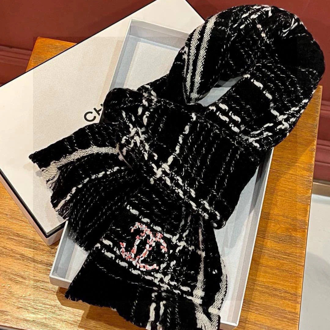 CHANEL 25S SCARF 185 IN CASHMERE 730560 mysite