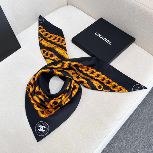 CHANEL 25S SCARF 90 IN SILK 639119 mysite