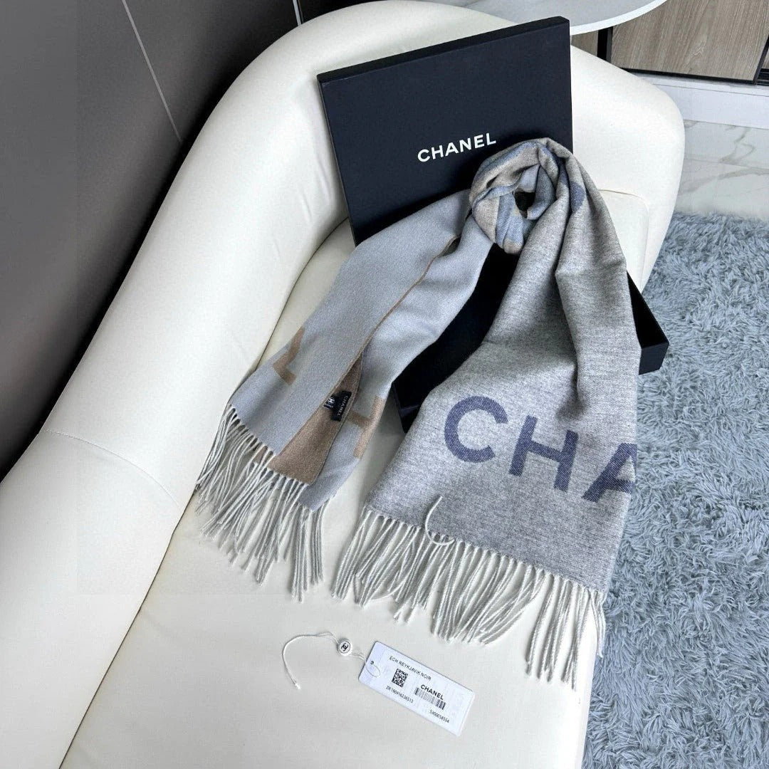 CHANEL 25S SCARF 180 IN CASHMERE 724825 mysite