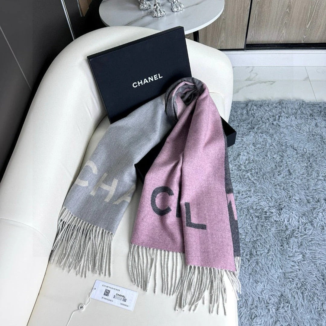 CHANEL 25S SCARF 180 IN CASHMERE 724826 mysite