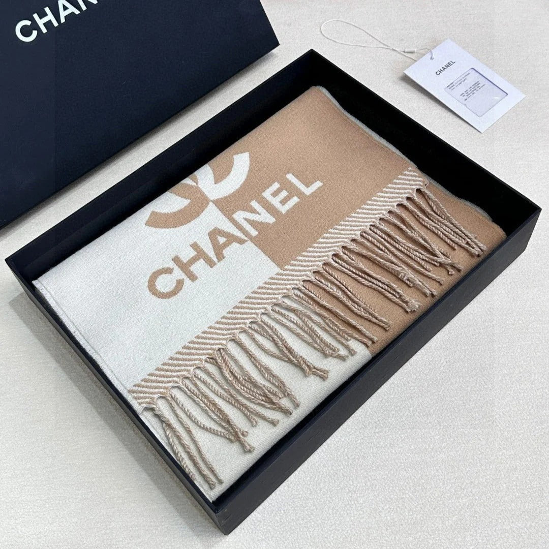 CHANEL 25S SCARF 184 IN MERINO WOOL 727323 mysite