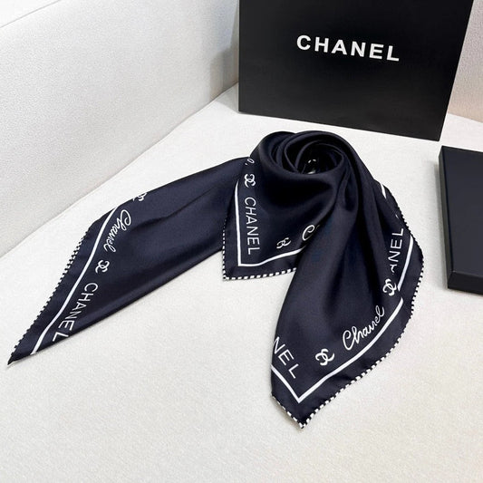 CHANEL 25S SCARF 90 IN SILK 732123 mysite