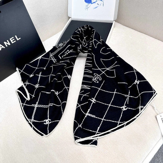 CHANEL 25S SCARF 140 IN CASHMERE SILK 727348 mysite