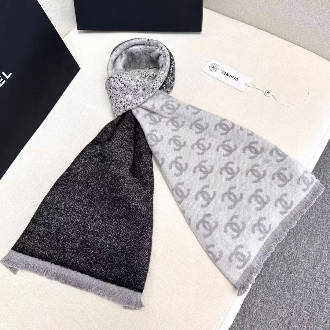 CHANEL 25S SCARF 185 IN CASHMERE WOOL 733953 mysite