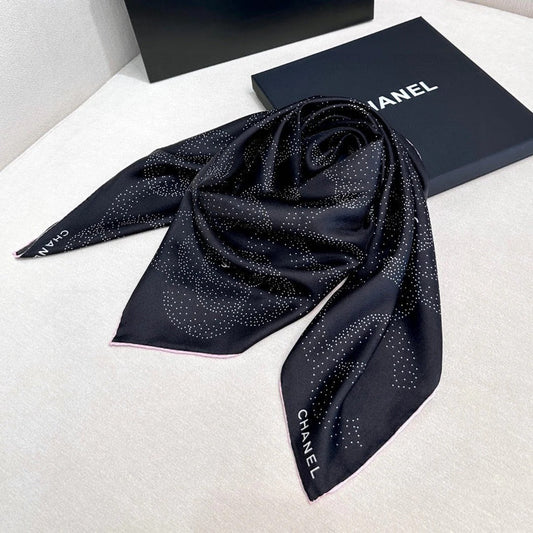 CHANEL 25S SCARF 90 IN SILK 730643 mysite