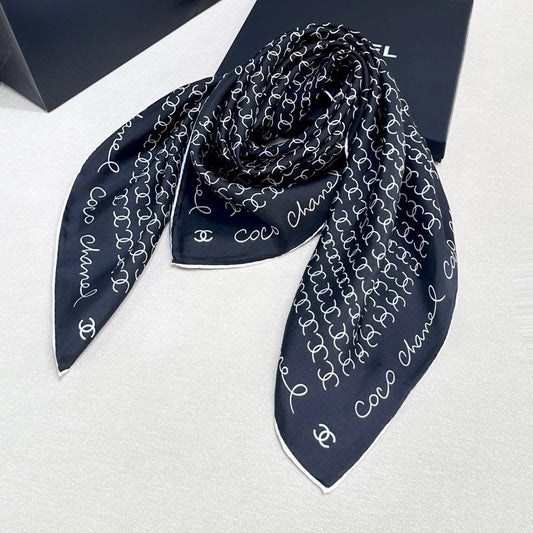 CHANEL 25S SCARF 90 IN SILK 732137 mysite