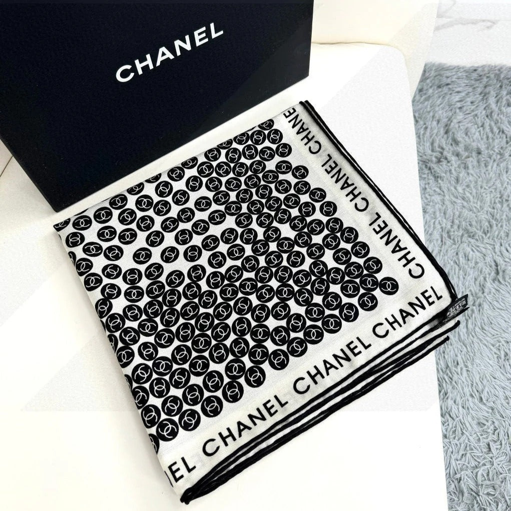 CHANEL 25S SCARF 140 IN CASHMERE SILK 702020 mysite