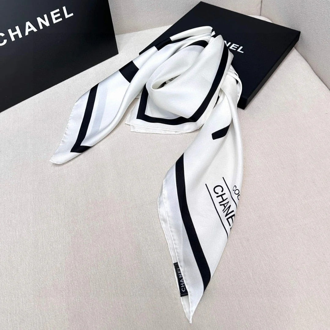 CHANEL 25S SCARF 90 IN SILK 732131 mysite