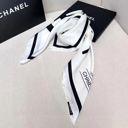 CHANEL 25S SCARF 90 IN SILK 732131 mysite