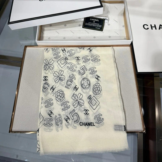 CHANEL 25S SCARF 200 IN CASHMERE 706596 mysite