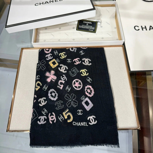CHANEL 25S SCARF 200 IN CASHMERE 706597 mysite