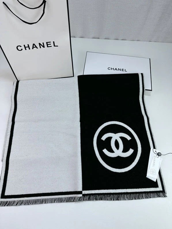 CHANEL 25S SCARF 195 IN CASHMERE WOOL 709604 mysite