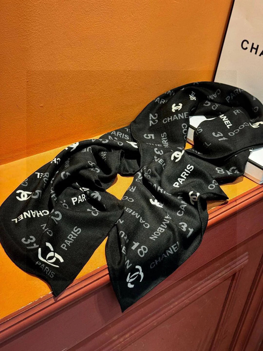 CHANEL 25S SCARF 140 IN CASHMERE SILK 733897 mysite