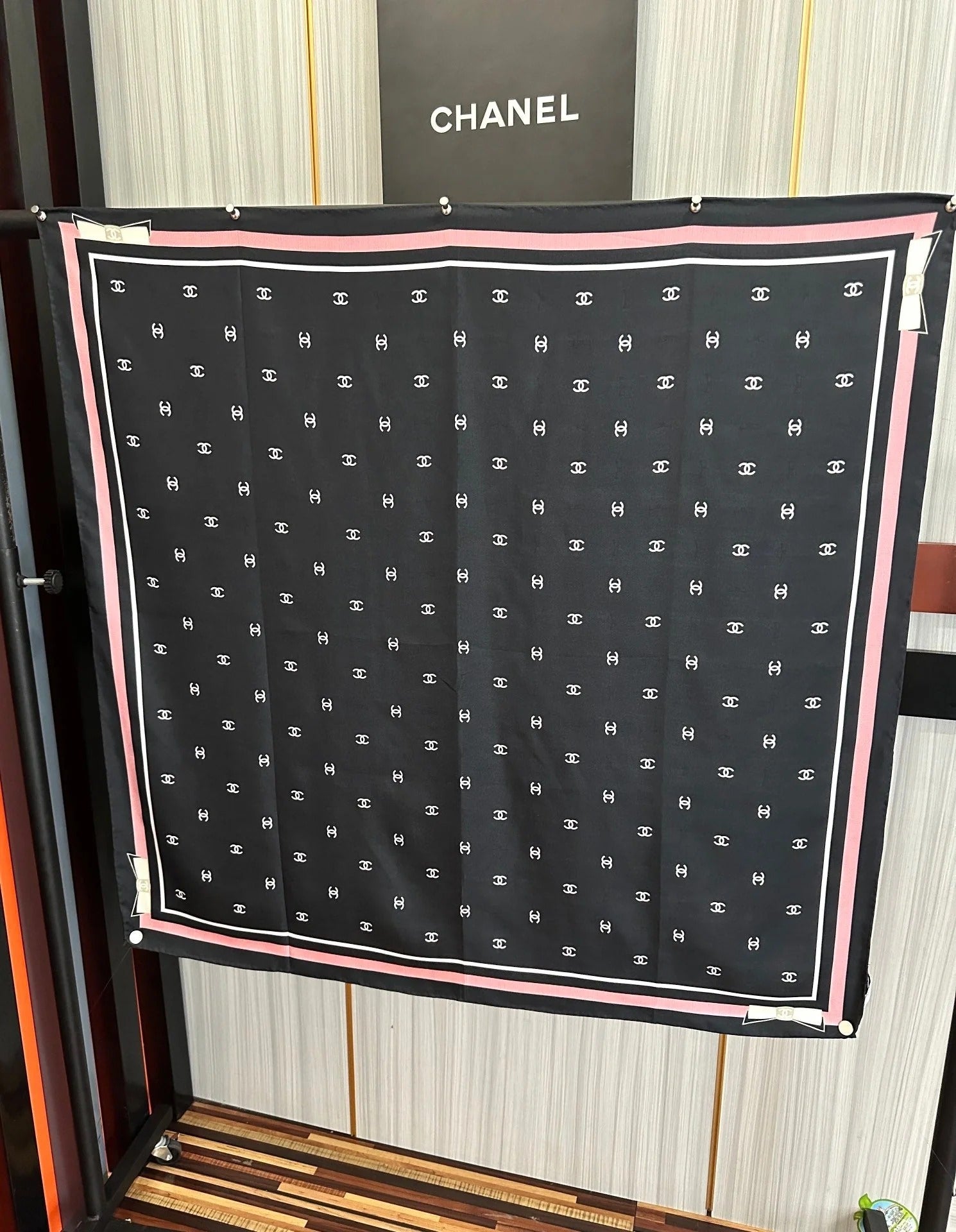 CHANEL 25S SCARF 90 IN SILK 730537 mysite