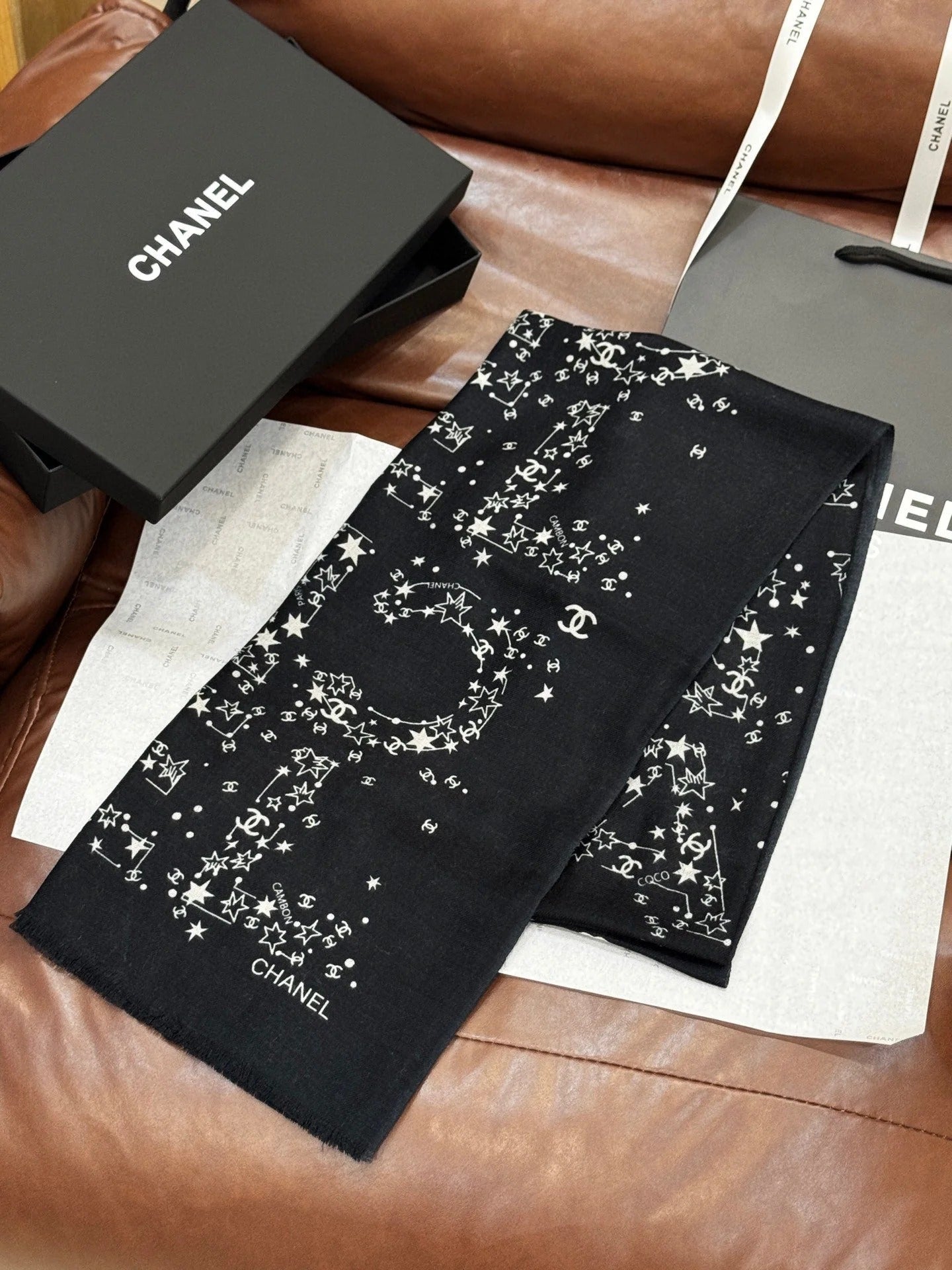 CHANEL 25S SCARF 200 IN CASHMERE 728986 mysite