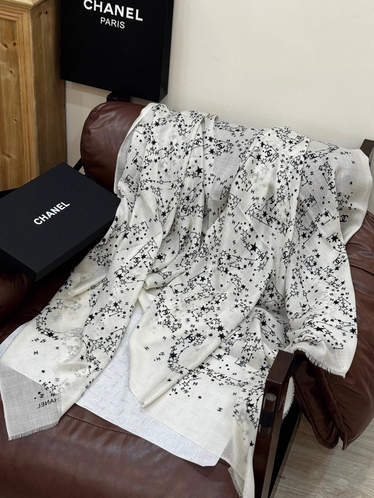 CHANEL 25S SCARF 200 IN CASHMERE 728987 mysite