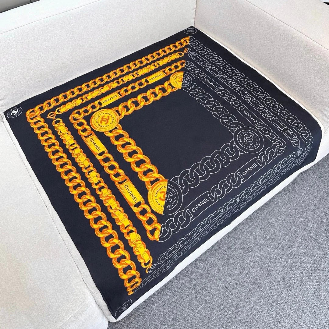 CHANEL 25S SCARF 90 IN SILK 639119 mysite