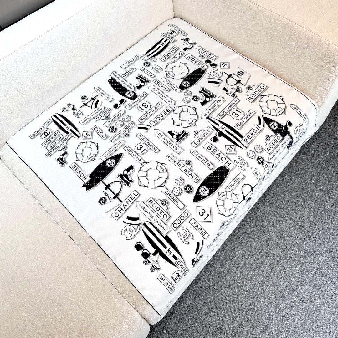 CHANEL 25S SCARF 90 IN SILK 729054 mysite