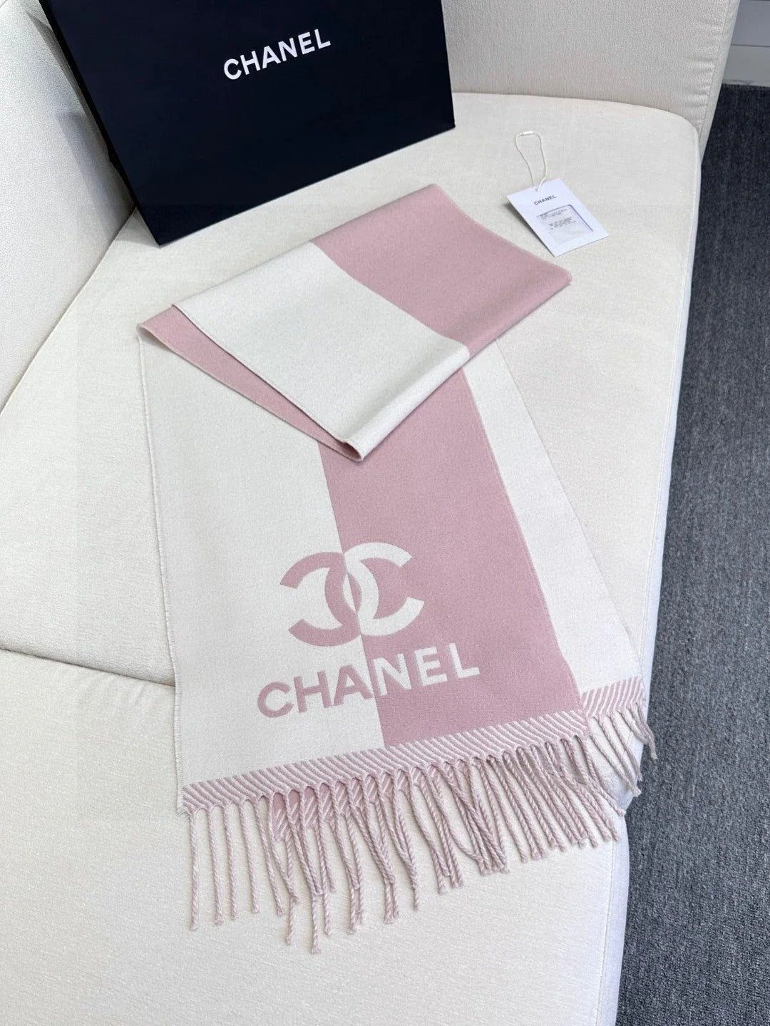 CHANEL 25S SCARF 184 IN MERINO WOOL 727322 mysite