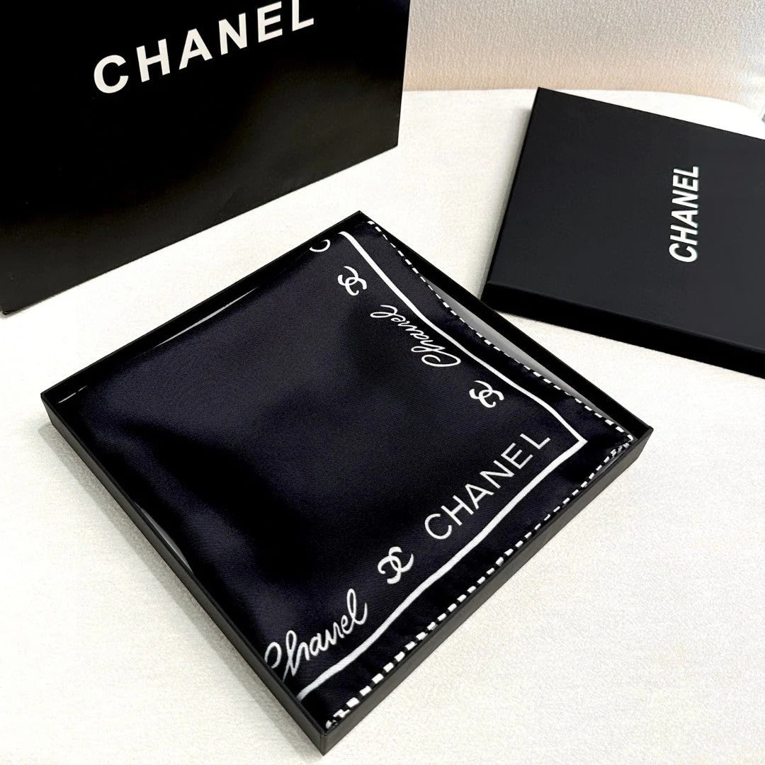 CHANEL 25S SCARF 90 IN SILK 732123 mysite