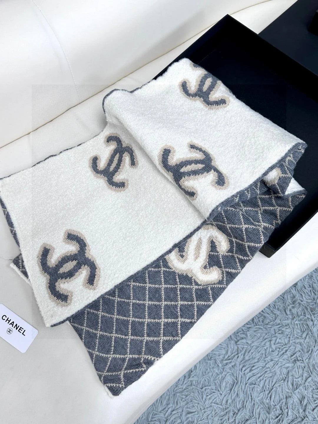 CHANEL 25S SCARF 185 IN CASHMERE 721524 mysite