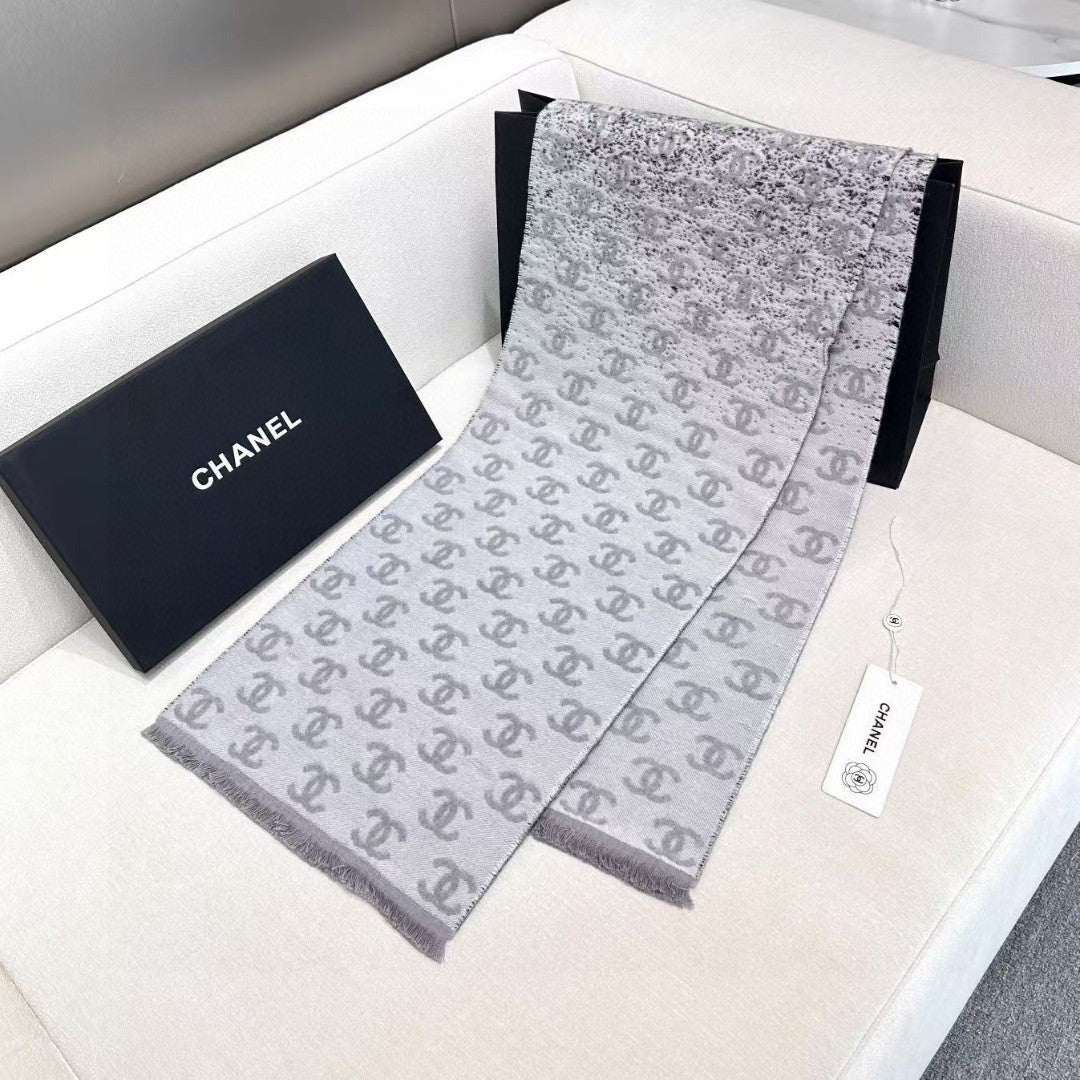 CHANEL 25S SCARF 185 IN CASHMERE WOOL 733953 mysite