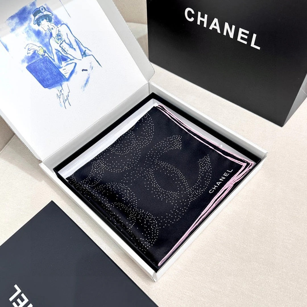 CHANEL 25S SCARF 90 IN SILK 730643 mysite