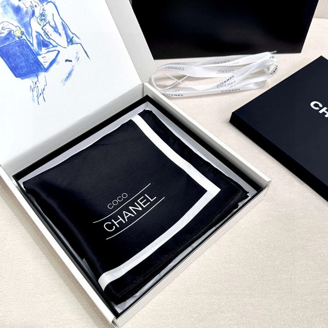 CHANEL 25S SCARF 90 IN SILK 732132 mysite