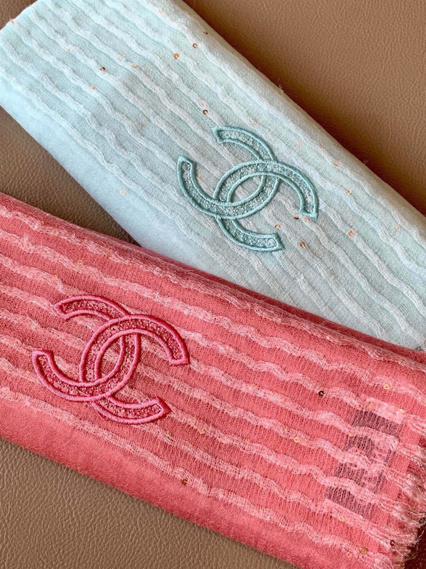 CHANEL 25S SCARF 200 IN CASHMERE VELVET 735755 mysite