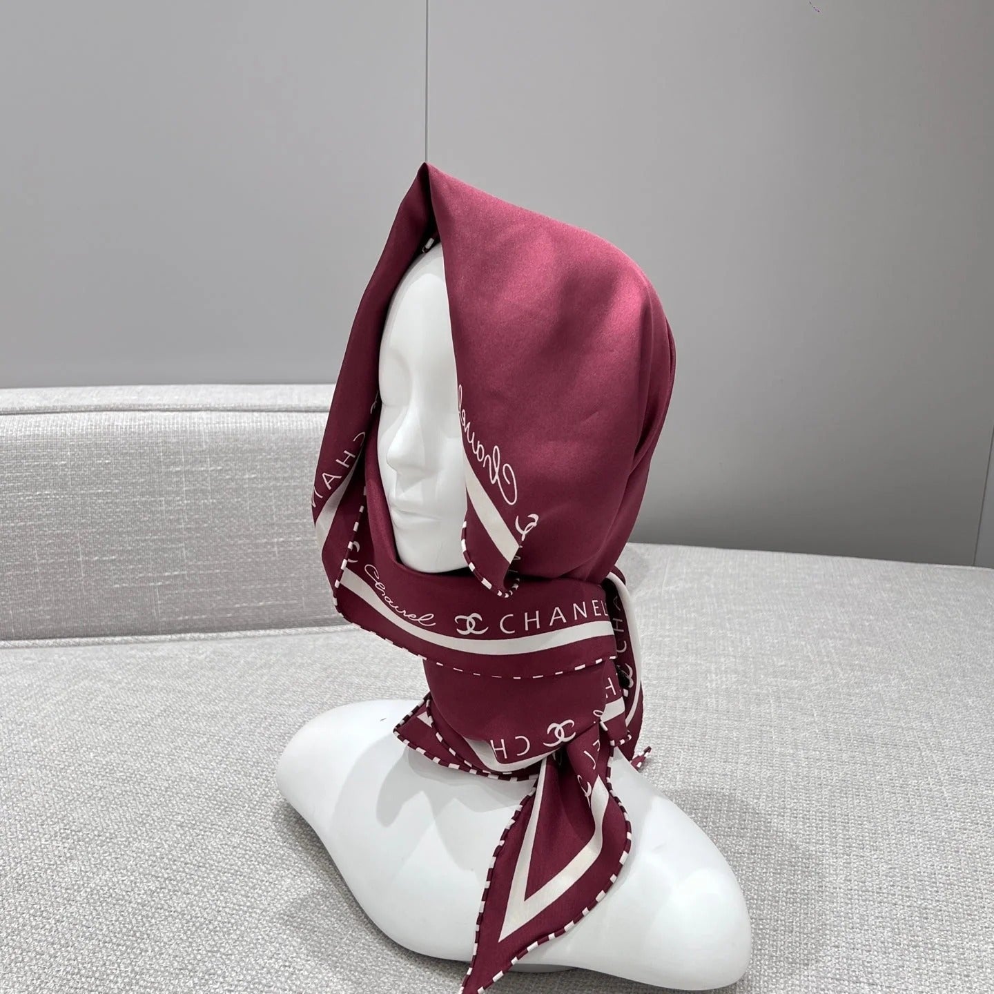 CHANEL 25S SCARF 160 IN SILK 697665 mysite