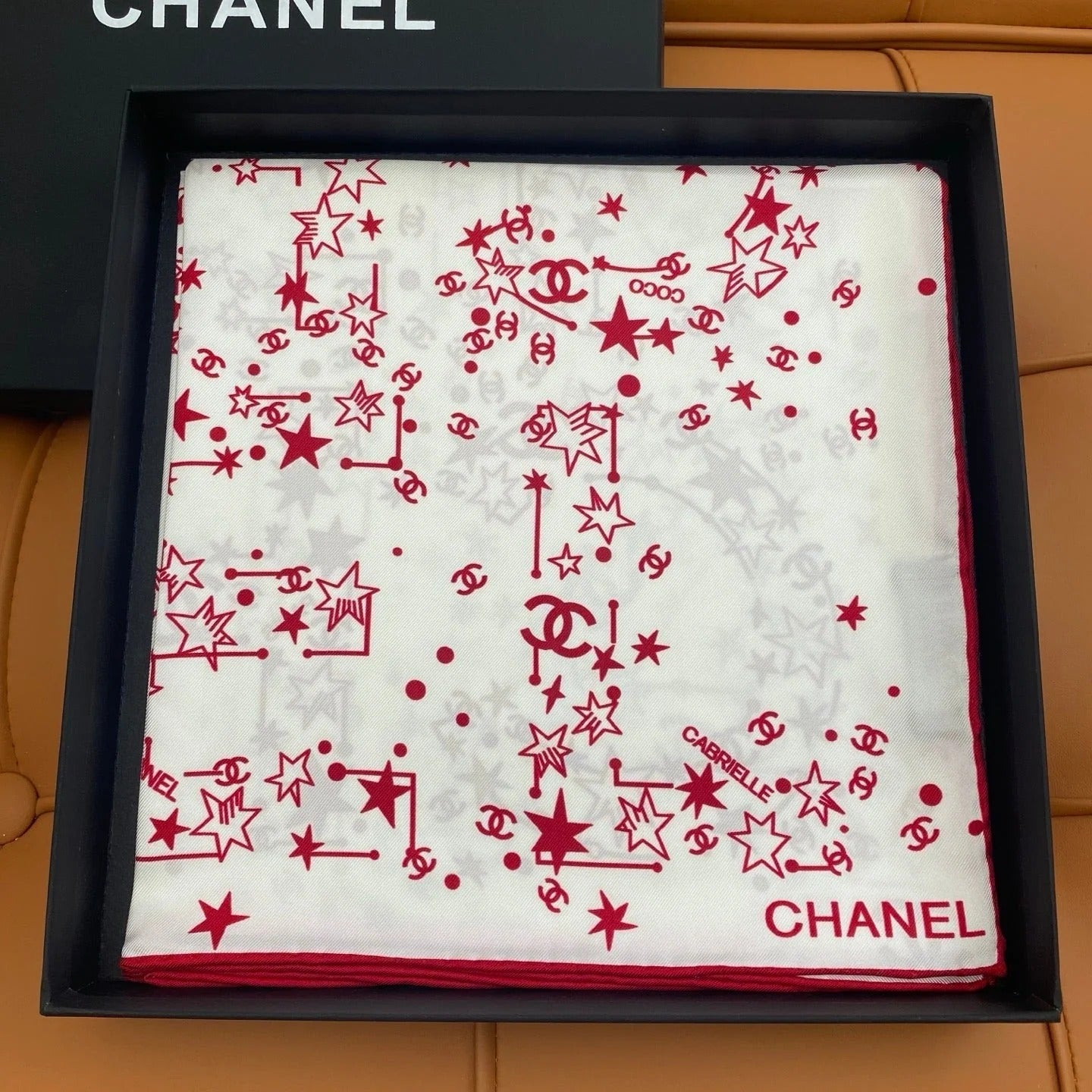 CHANEL 25S SCARF 90 IN SILK 704601 mysite