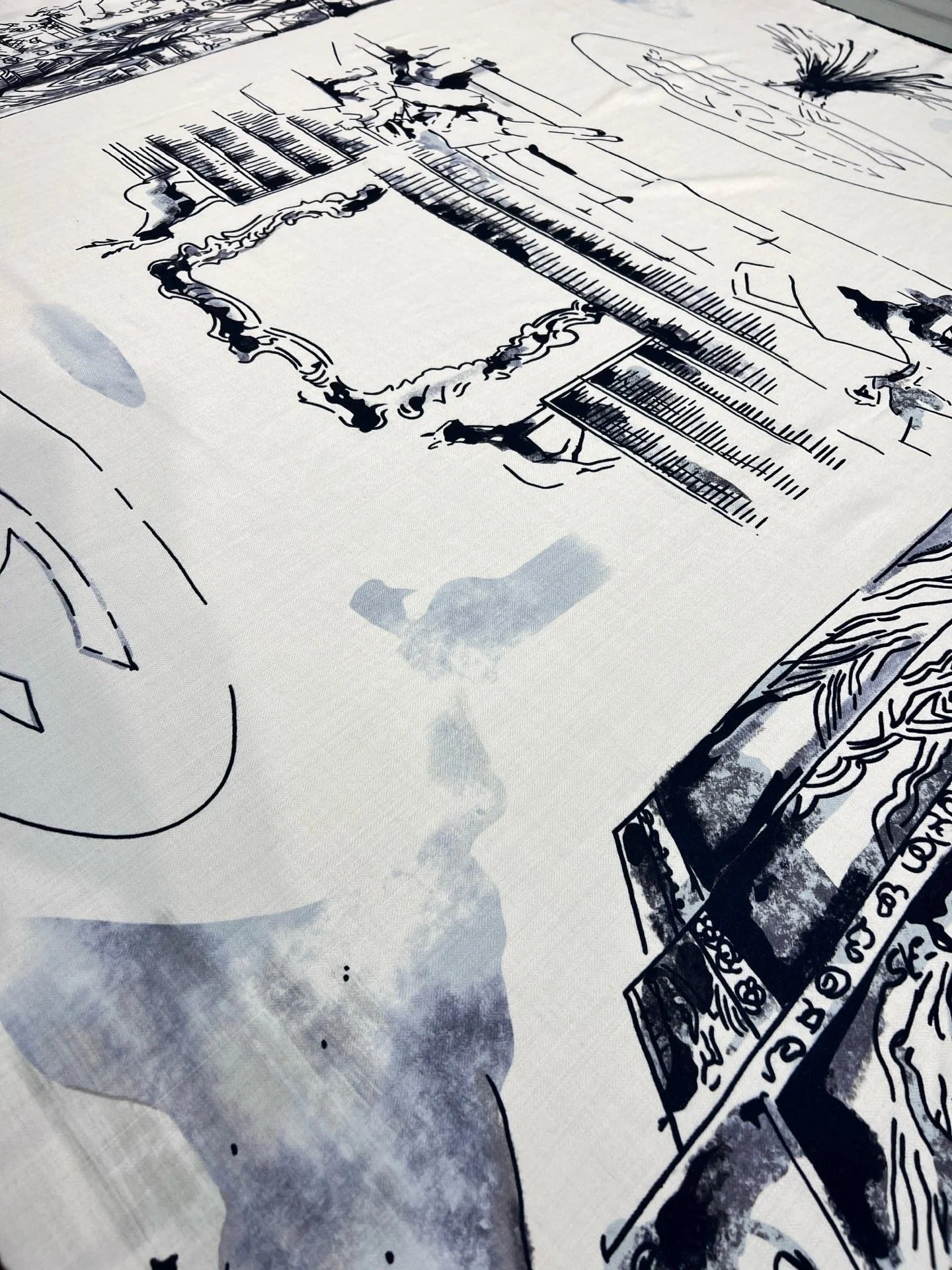 CHANEL 25S SCARF 135 IN CASHMERE SILK 737230 mysite