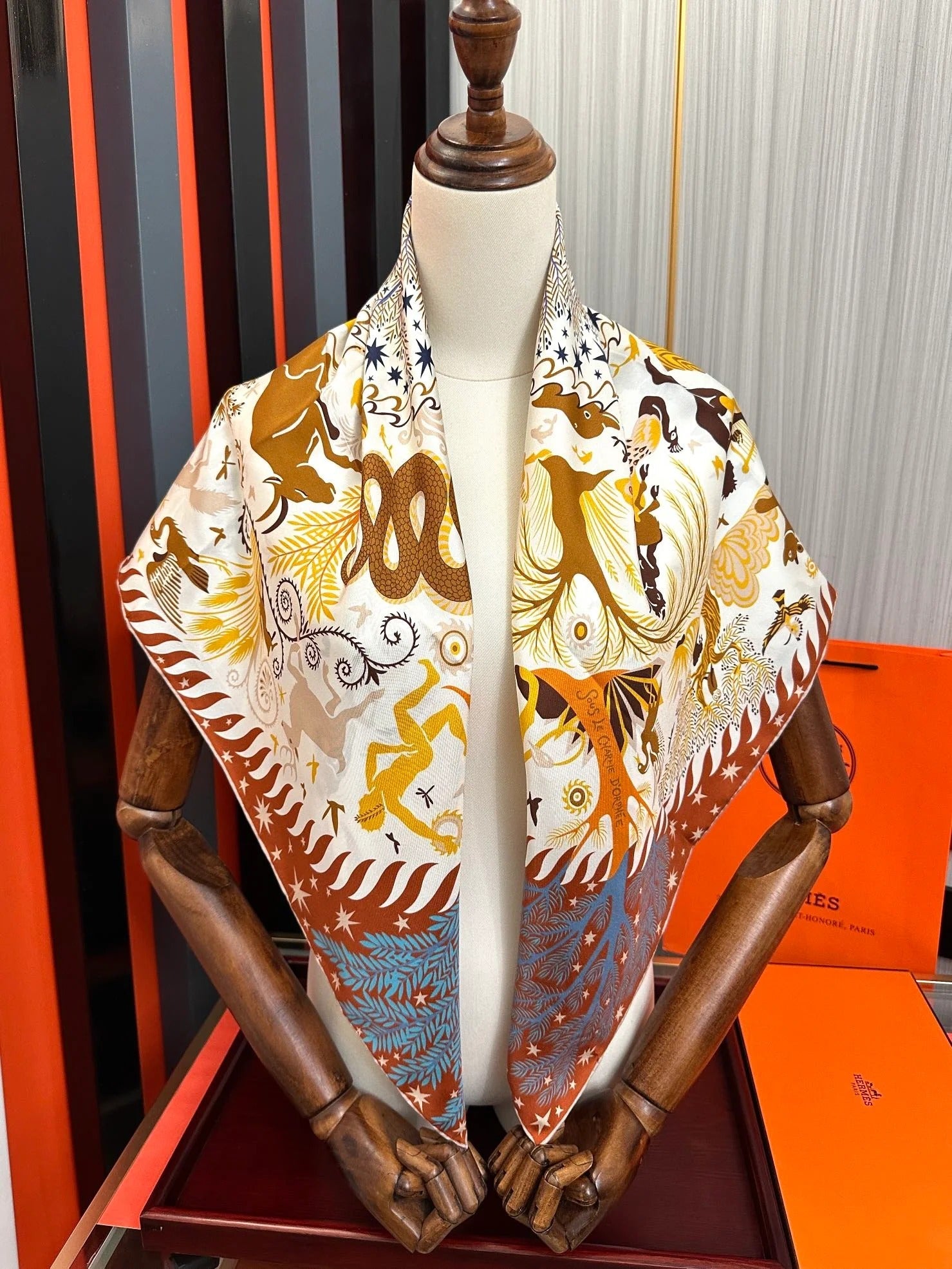 CHANEL 25S SCARF 90 IN SILK 709581 mysite