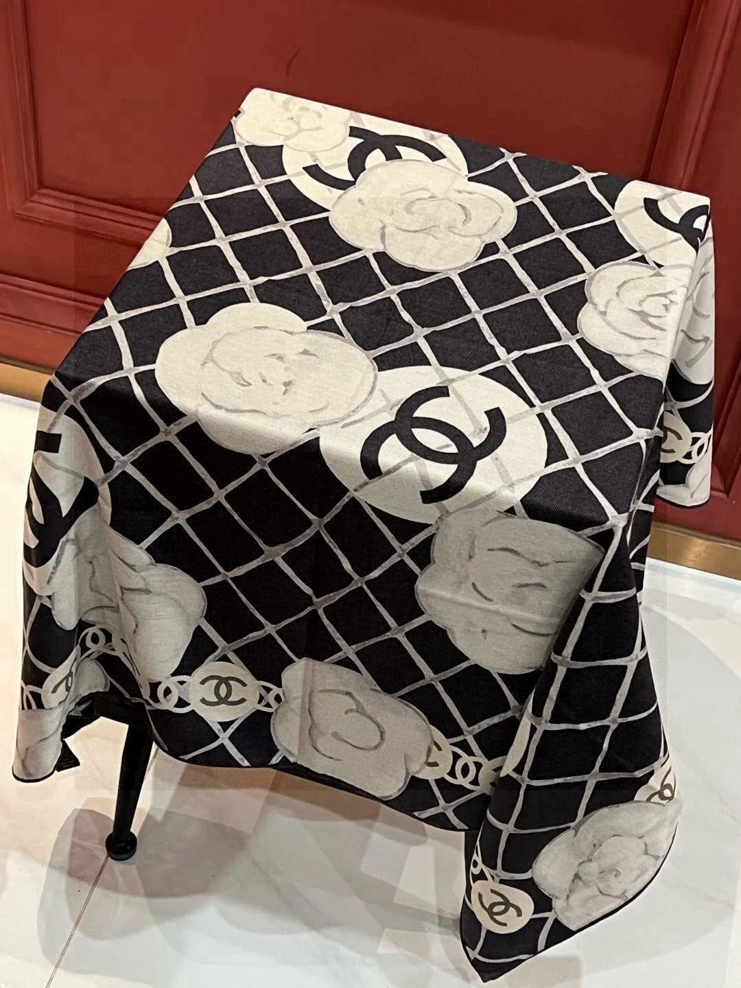 CHANEL 25S SCARF 110 IN CASHMERE SILK 730603 mysite