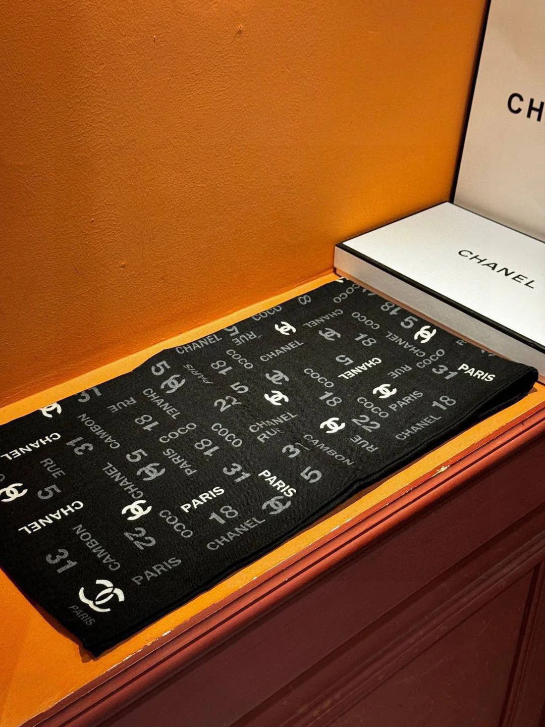 CHANEL 25S SCARF 180 IN CASHMERE SILK 738480 mysite